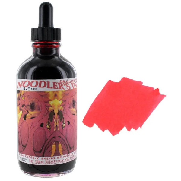 Noodler&s Ink Fountain Pen Bottled Ink with Eyedropper - 4.5 Ounces, Free Pen, 10 Color Options (Baystate Blue)