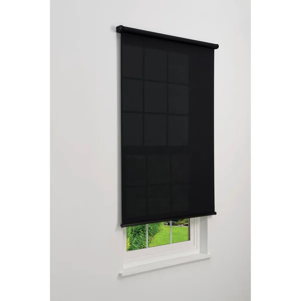 Linen Avenue Cordless 5% Solar Screen Standard Roller Shade, Grey 58 W x 66 H