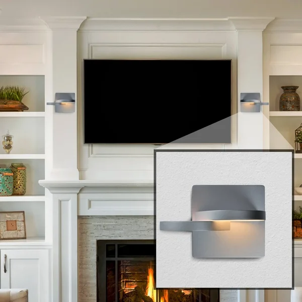 VONN Lighting VMW17000AL Eclipse 7x22 Rotative LED Wall Sconce Silver