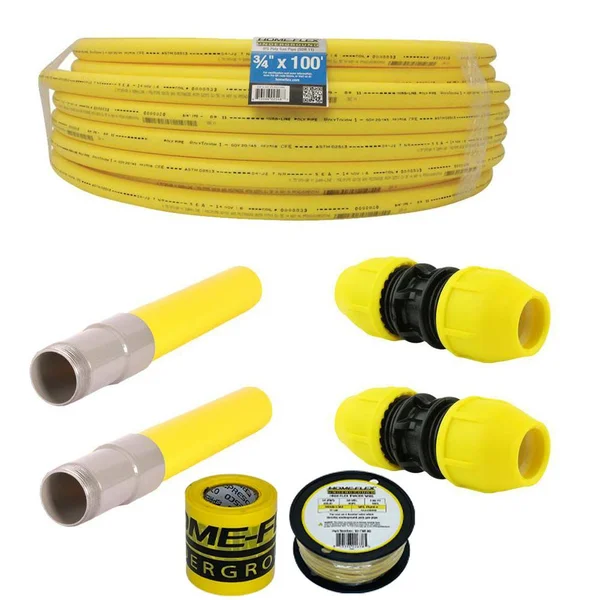 Home-Flex IPS Repair Kit 3/4 in. x 100ft Pipe 2 Couplers 2 Transition Fittings