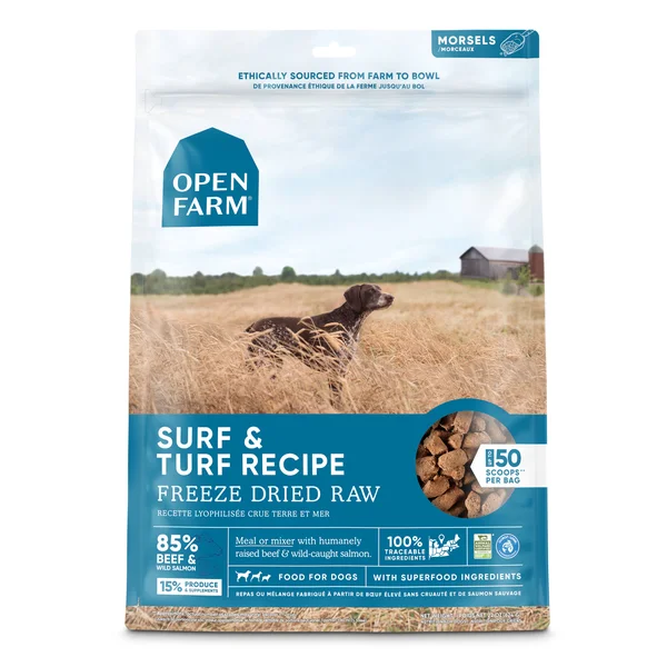 Open Farm Surf & Turf Freeze-Dried Raw Dog Food - 22oz
