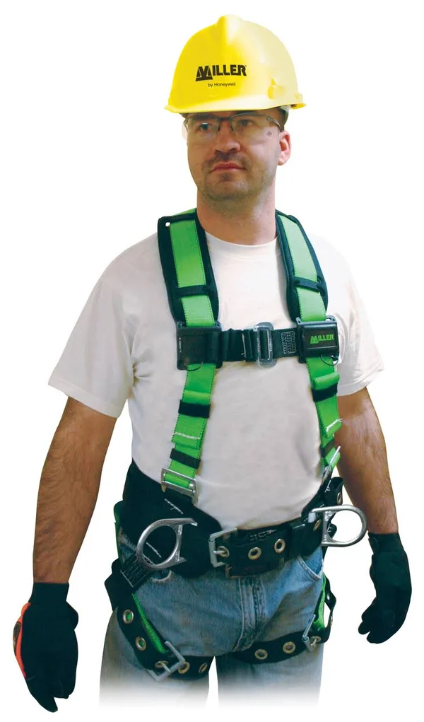 Miller by Honeywell 650CN-BDP/S/MGN Construction Harness, Medium