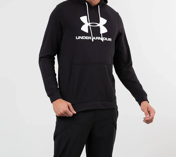 Under Armour Black Sportstyle Terry Logo Hoodie