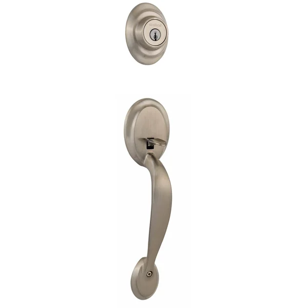 Kwikset - Dakota Handleset, Single Cylinder, Satin Nickel, 687DA 15