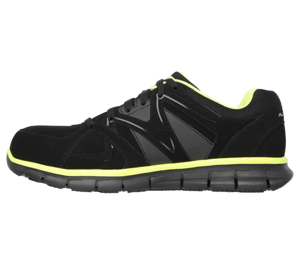 Skechers Work Synergy - Ekron Alloy Toe - Men's Black/Lime