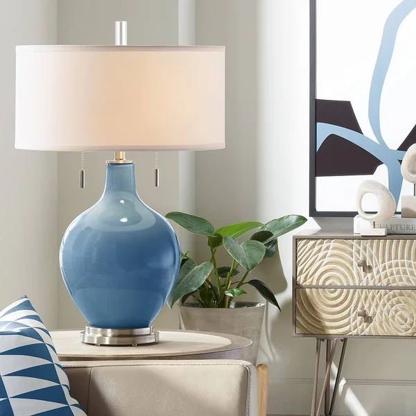 Regatta Blue Toby Table Lamp