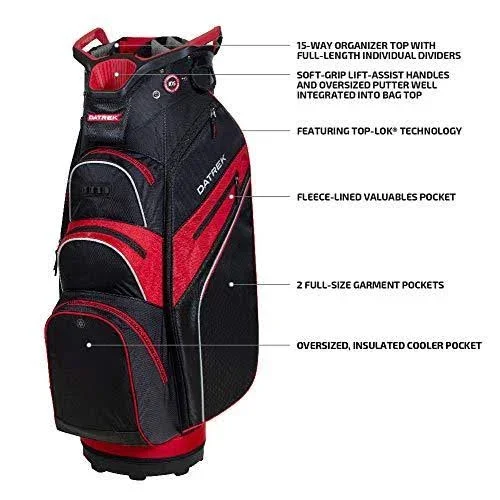 Datrek Lite Rider Pro Golf Cart Bag Black/Charcoal