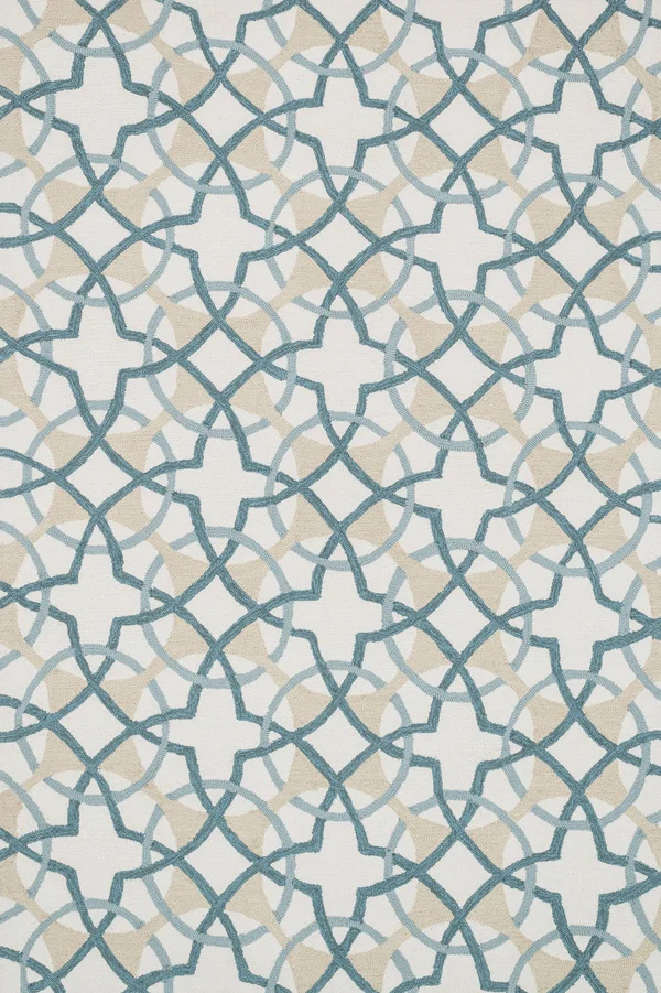 Loloi Francesca Fc-42 7&6x22 x 9&6x22 Ivory, Teal Rug
