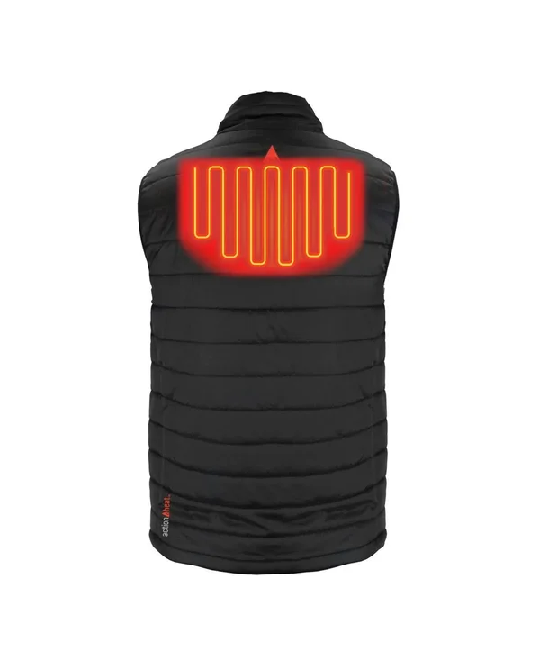ActionHeat 5V Battery Heated Insulated Puffer Vest - Men's, Black