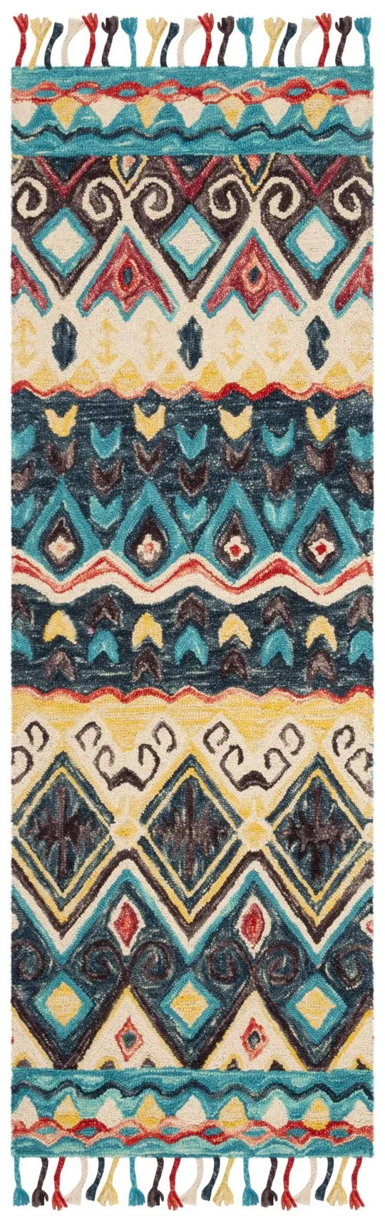 Safavieh Aspen Blue/Red 2 ft. x 9 ft. Runner Rug