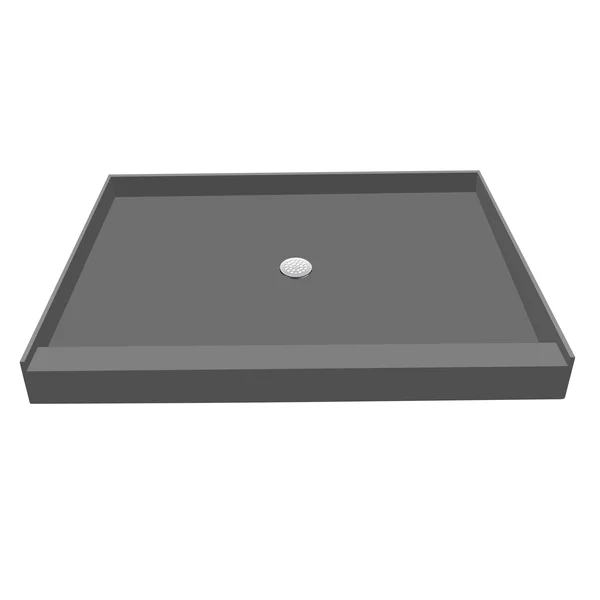 Tile Redi P3642C-PVC 42x22 x 36x22 Single Threshold Shower Base with Drain Plate
