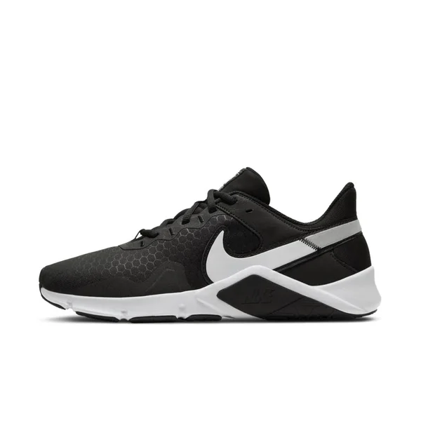 Men's Nike Legend Essential 2 Training Shoe - Black/White - Size 8.5