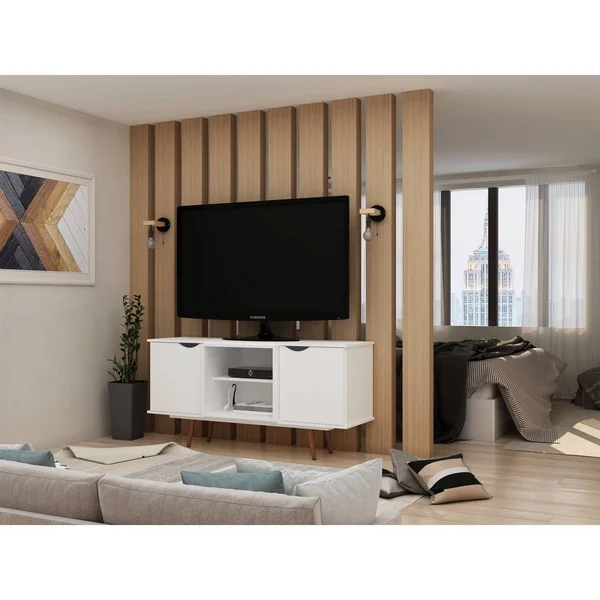Manhattan Comfort 18PMC1 Hampton 53.54 TV Stand, White