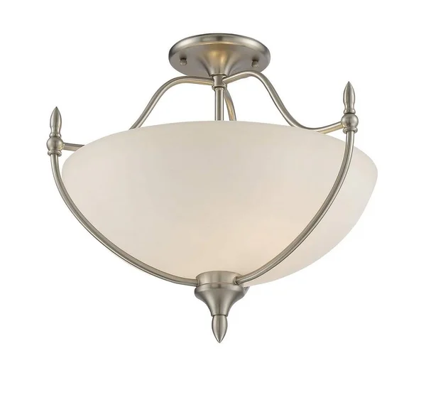 Savoy House 6-1005-3-SN - Herndon 3 Light Semi-Flush, Satin Nickel