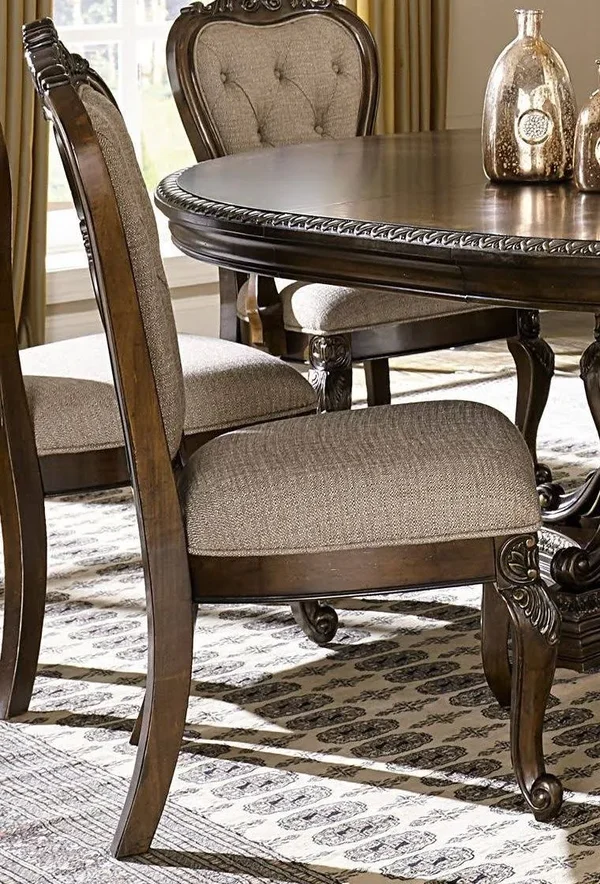 Homelegance Bonaventure Park Cherry Side Chair Set of 2 1935S
