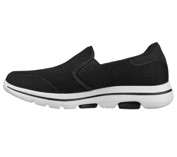 Skechers Men's GOwalk 5 - Beeline Walking Shoes, Black/White, 8.0