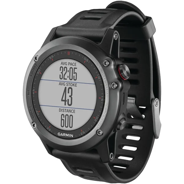 Garmin Fenix 3 GPS Watch Silver with Red Band