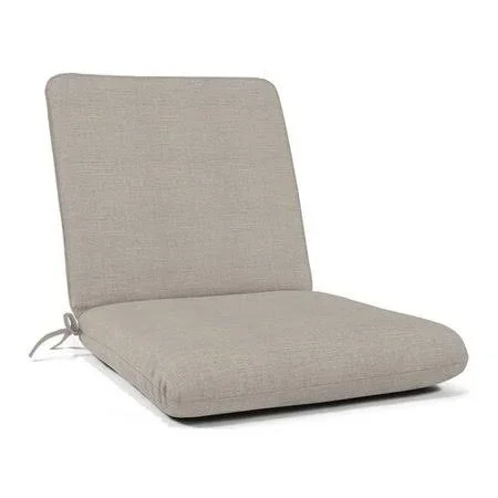 Indoor/Outdoor Sunbrella Seat/Back Cushion Fabric: Cast Silver