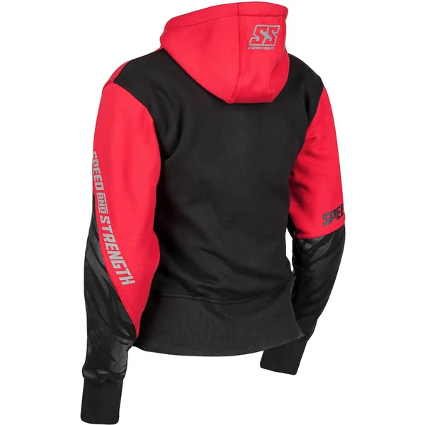 Speed and Strength Women's Cat Out&a Hell Armored Hoody Red/Black 2XL