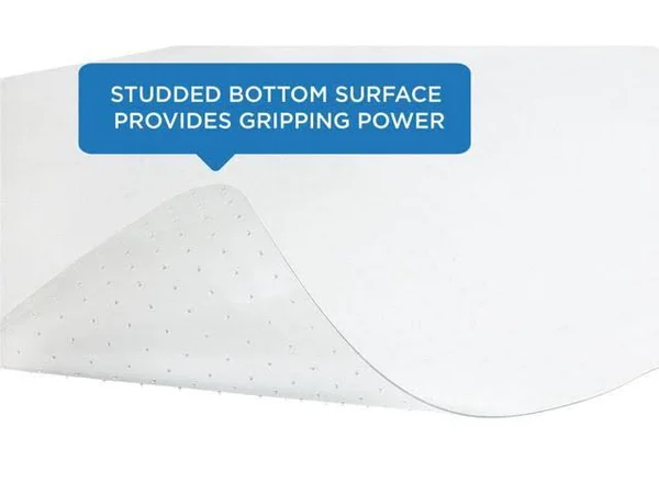 Mount-It! Clear Chair Mat for Carpet, Studded Office Chair Floor Protector, Use in Home or Office, 47? x 35.5?