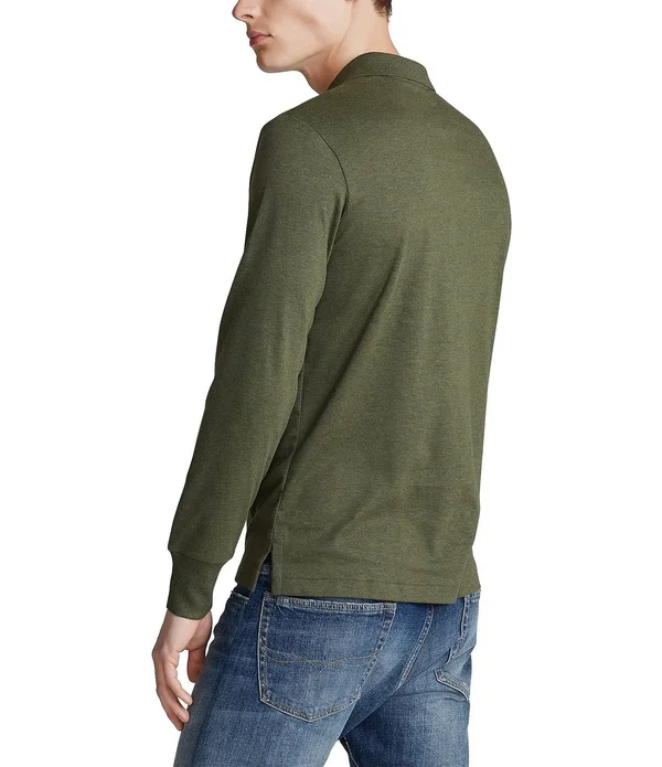 Polo Ralph Lauren Men's Long Sleeve Soft Cotton Polo Shirt Polo Black