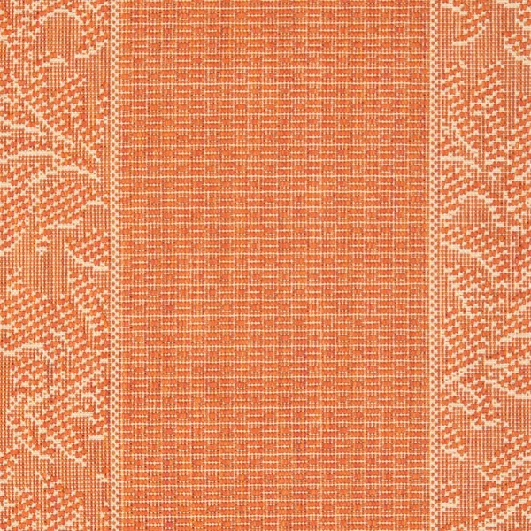 Safavieh Courtyard Natural & Terra 4& x 5&-7x22 Indoor/Outdoor Rug