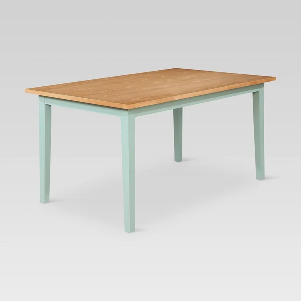 Threshold Carey 60 Tapered Leg Dining Table - Pale Blue/Natural