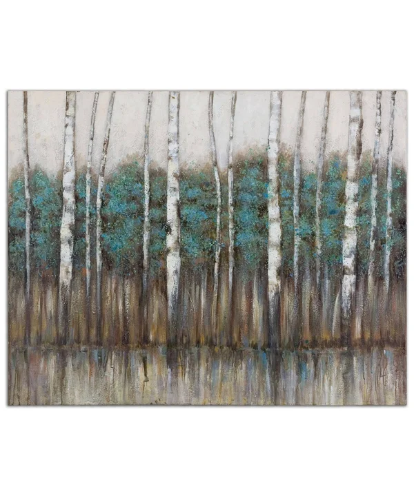 Uttermost Edge of The Forest Hand Painted Canvas Art - 34284