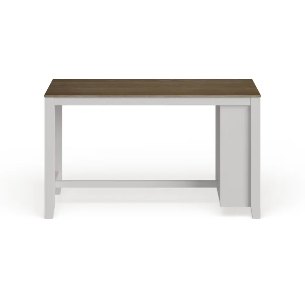 Furniture of America Biaz Rustic White 63 inch Kitchen Island