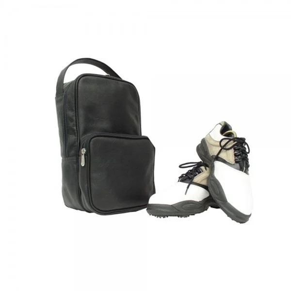 Piel Leather Carry All Vertical Shoe Bag Saddle