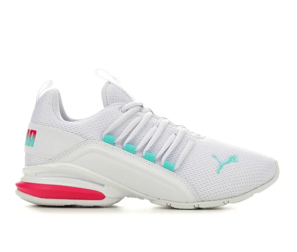 Puma Women's Axelion Bright Training Shoes in White/ White Size 6.5