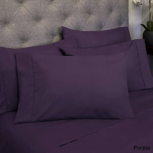 Sweet Home Collection RV Queen 6-Piece Bed Sheet Set - Sage