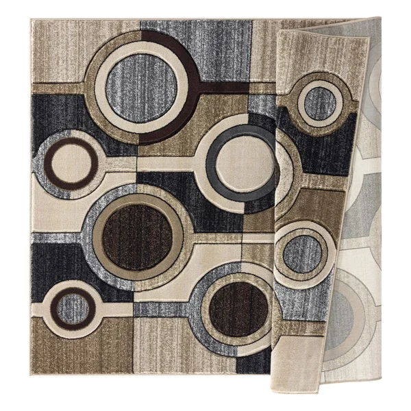 MDA Home Orelsi Brown/Gray Contemporary Polypropylene Area Rug - 3&9x22 x 5&9x22