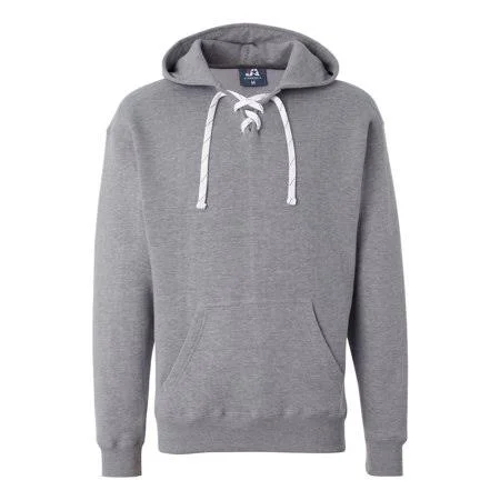 New - Iwpf - J. America - Sport Lace Hooded Sweatshirt, Men's, Size: XS, White