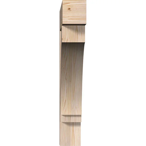 Ekena Millwork BKT06X36X36IMP05SDF 5 1/2x22W x 36x22D x 36x22H Imperial Block Smooth BRACKET, Douglas Fir