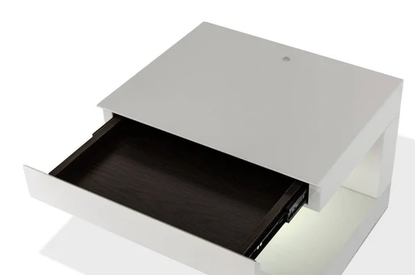 16x22 Grey MDF and Metal Nightstand