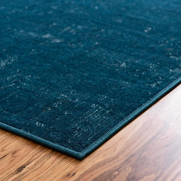 Valencia Blue 10 ft Runner Area Rug