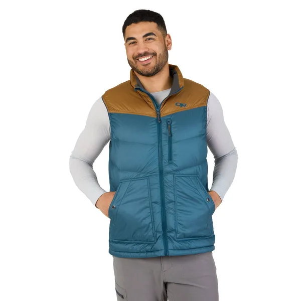Outdoor Research Men's Transcendent Down Vest Storm, Black S