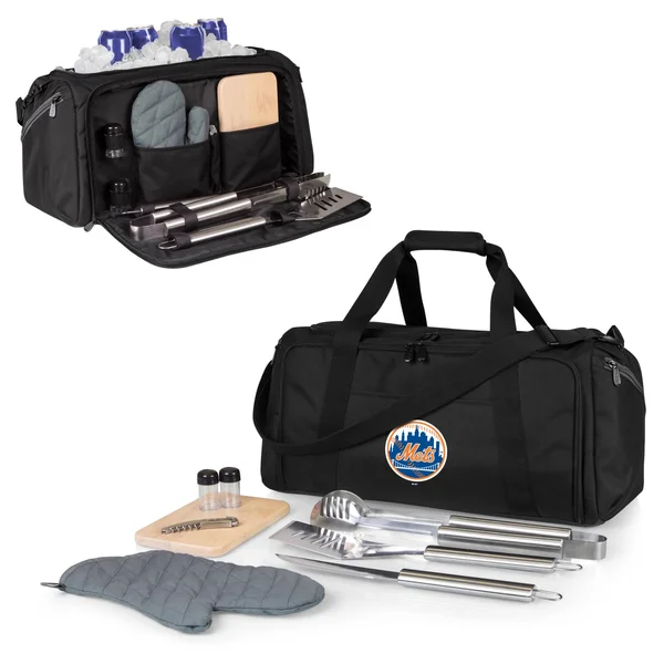 Black New York Mets BBQ Kit Cooler