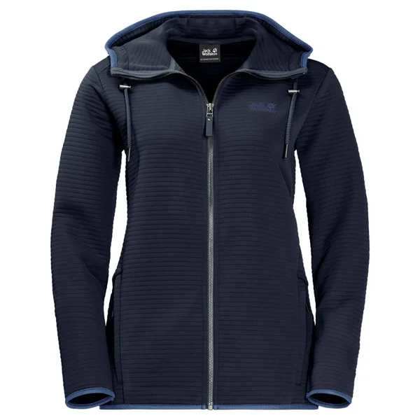 Jack Wolfskin Womens Modesto Hooded Jacket Midnight Blue