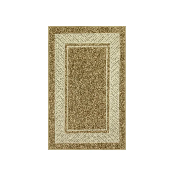 Maples Estate Border Rug, Beig/Green, 7x10 ft
