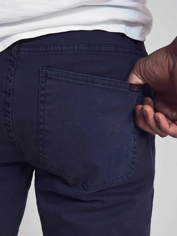 Faherty Men's Comfort Twill 5-Pocket 2.0 Pants - Navy, Size 28, Cotton