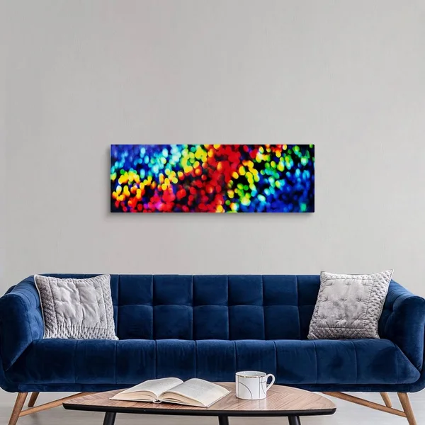 Close-up of Abstract Colorful Lights, Large Solid-Faced Canvas Wall Art Print, Great Big Canvas
