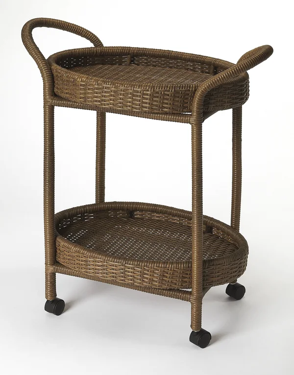 Butler PEVITA Rattan Serving Cart