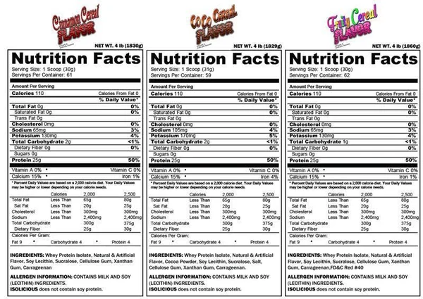 CTD Sports Whey Protein Isolate - Grass Fed, Fruity Cereal Flavor - 4 lb