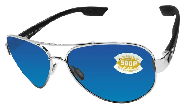 Costa Del Mar South Point Palladium, Blue Mirror 580P Sunglasses