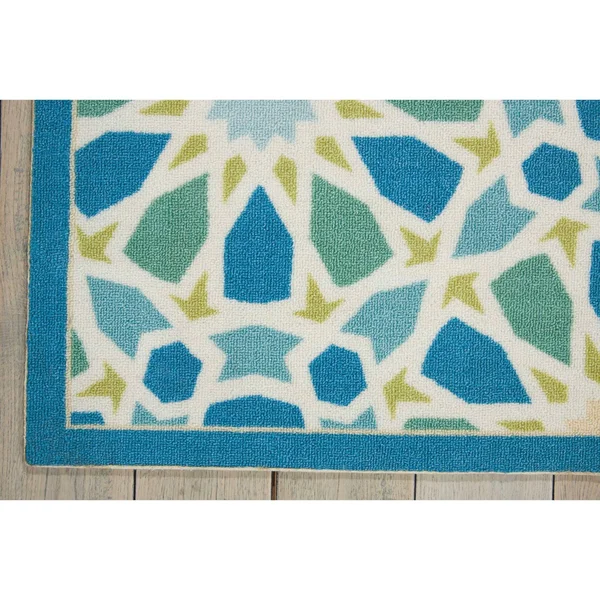 Nourison 10& x 13& Waverly Sun & Shade Porcelain Rectangle Area Rug