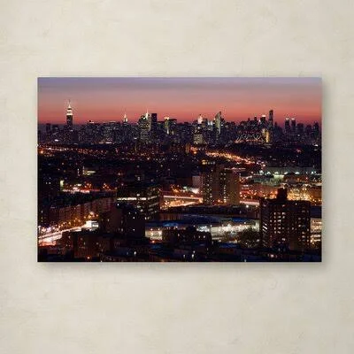 &Midtown from Queens& Wrapped Canvas Photographic on Canvas Ebern Designs Size: 16x22 H x 24x22 W x 2x22 D
