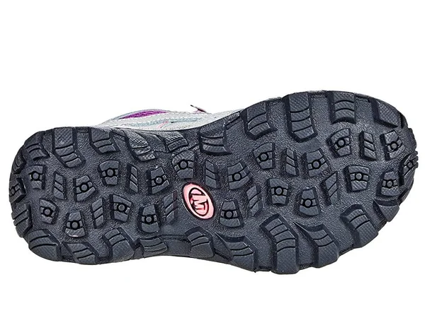 Merrell Kid's Moab 2 Mid Waterproof Boot - Size: 11.5, Paloma/Berry