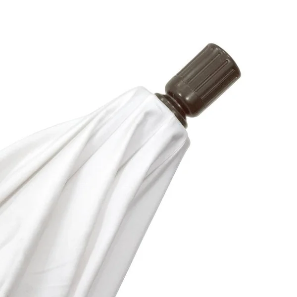 California Umbrella 9 ft. Aluminum Push Button Tilt Olefin Market Umbrella, White
